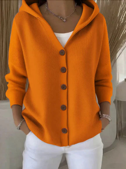 Women Cotton Plain Long Sleeve Comfy Casual