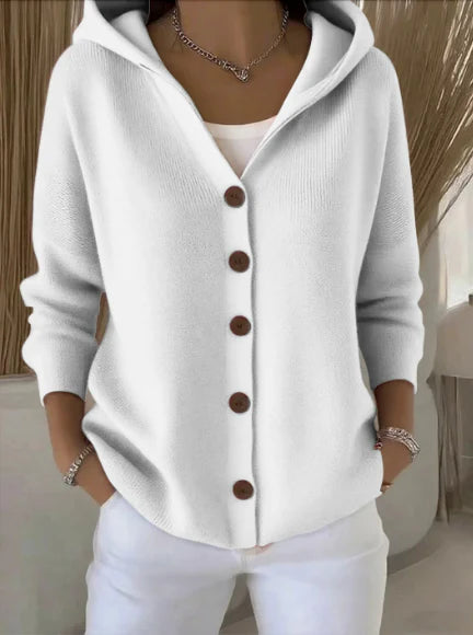 Women Cotton Plain Long Sleeve Comfy Casual