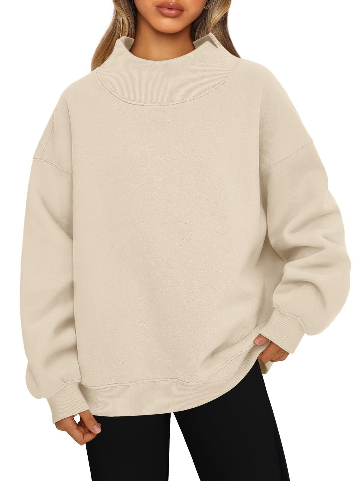 Women's Oversized TurtleneckSweatshirt Long Sleeve Pullover s Freshness