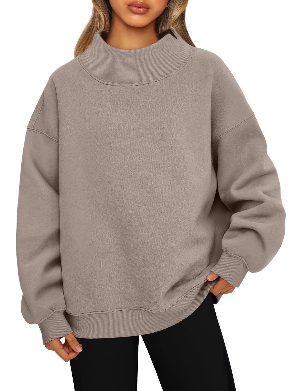 Women's Oversized TurtleneckSweatshirt Long Sleeve Pullover s Freshness