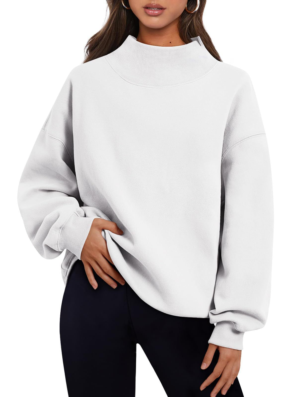 Women's Oversized TurtleneckSweatshirt Long Sleeve Pullover s Freshness