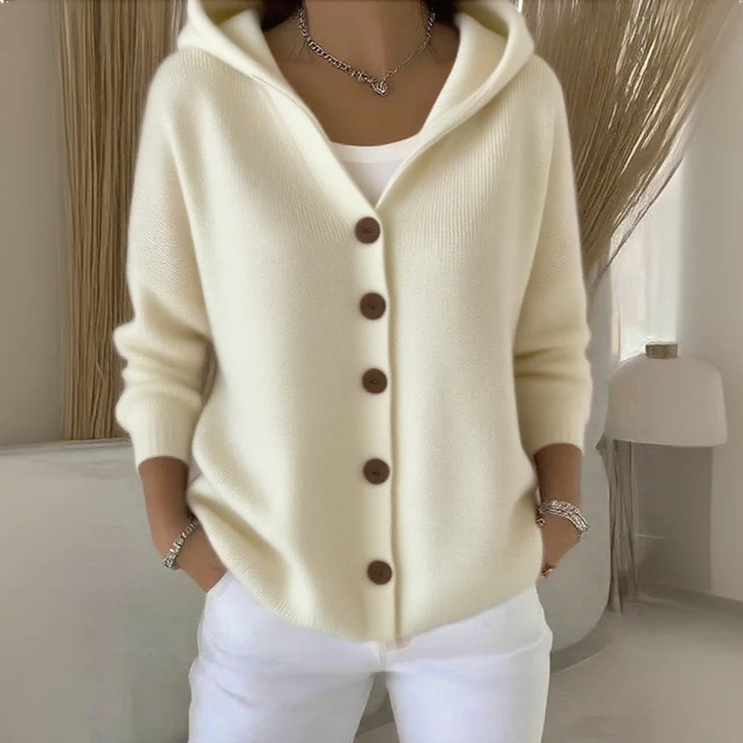 Women Cotton Plain Long Sleeve Comfy Casual